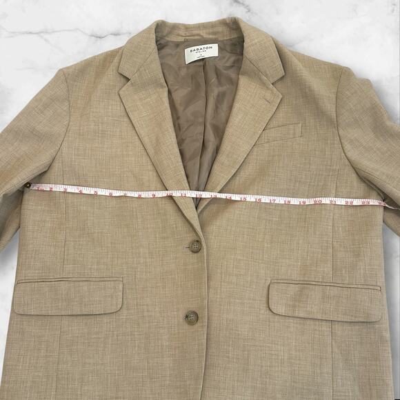Aritzia Babaton Atelier Blazer Beige oversized size 2 - Picture 2 of 7